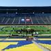The shape of a hockey rink is marked on the field during a press conference announcing the 2013 Winter Classic on Thursday afternoon at Michigan Stadium. Melanie Maxwell I AnnArbor.com